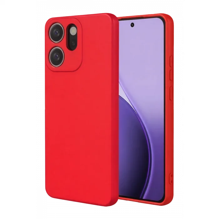Oppo Reno 14f First Silikon - Kırmızı