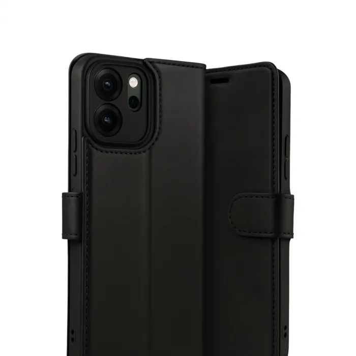 Oppo Reno 14f Trend S Plus Kapaklı Kılıf - Siyah