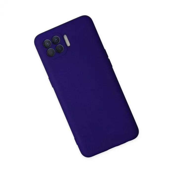Oppo Reno 4 Lite Kılıf Nano İçi Kadife Silikon - Mor