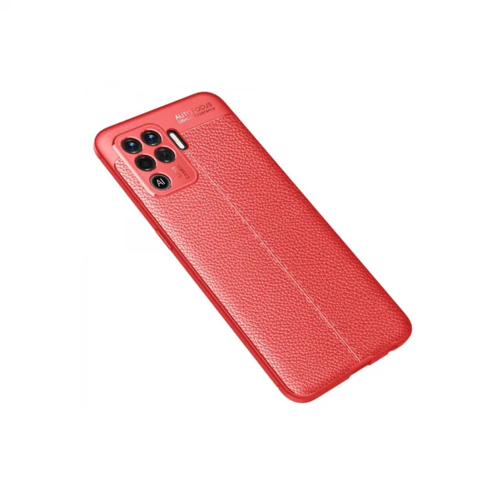 Oppo Reno 5 Lite Kılıf Auto Focus Kapak - Kırmızı