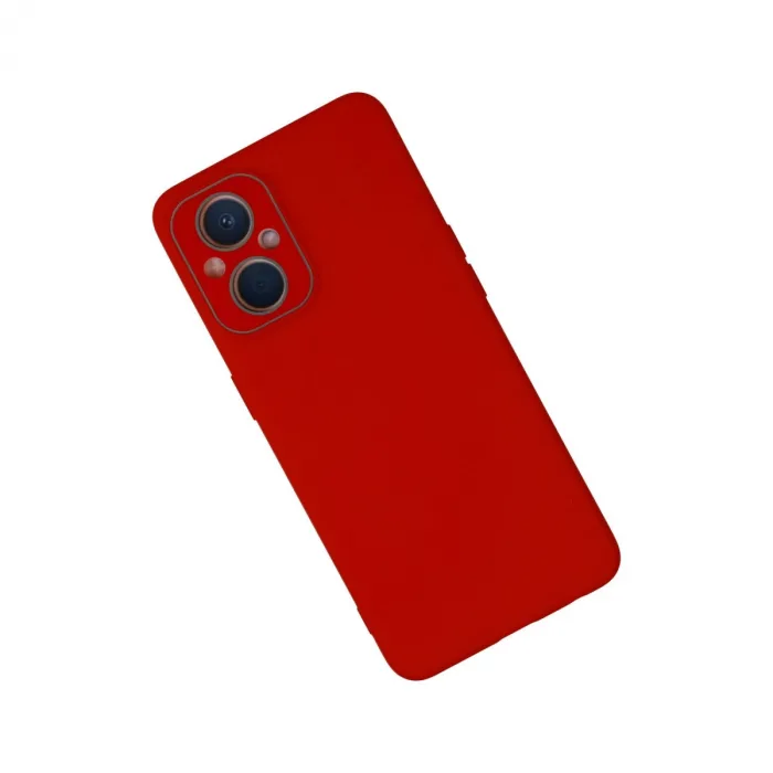 Oppo Reno 7 Lite Kılıf Lansman Glass Kapak - Kırmızı