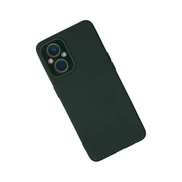 Oppo Reno 7 Lite Kılıf Lansman Glass Kapak - Koyu Yeşil