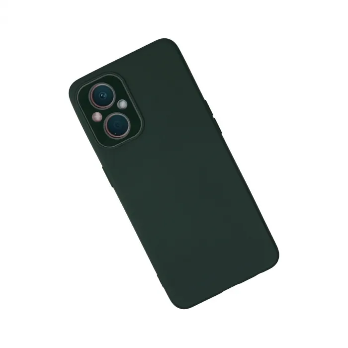 Oppo Reno 7 Lite Kılıf Lansman Glass Kapak - Koyu Yeşil