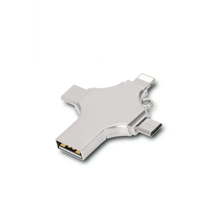 Otg 4in1 Cep Telefonu Çok Fonksiyonlu Usb Flash Bellek 64 Gb Type-c, Micro Sd Ve Kart Okuyucu