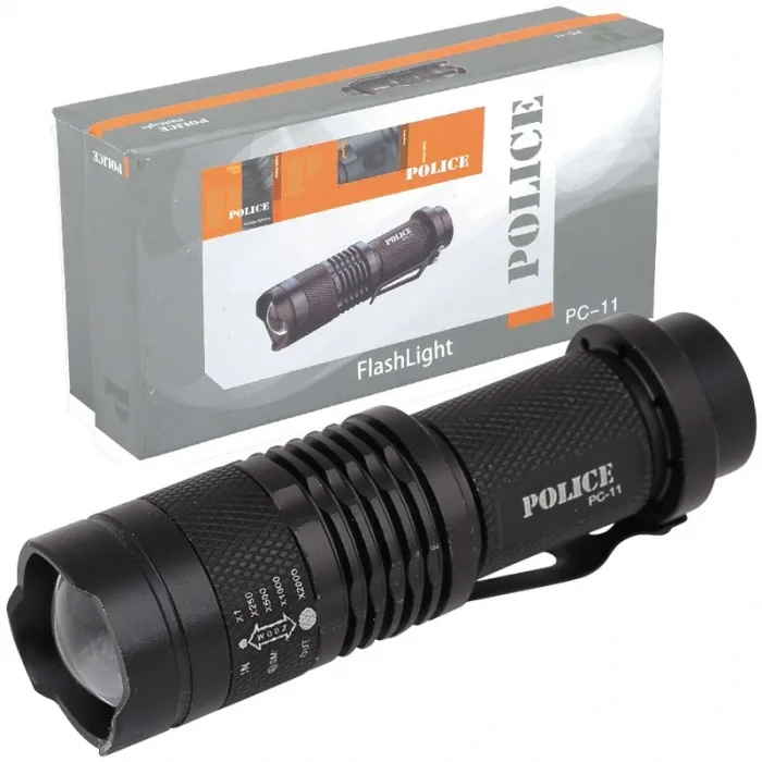 Police PC-11 Power Led+Zoom Kalem Pilli El Feneri