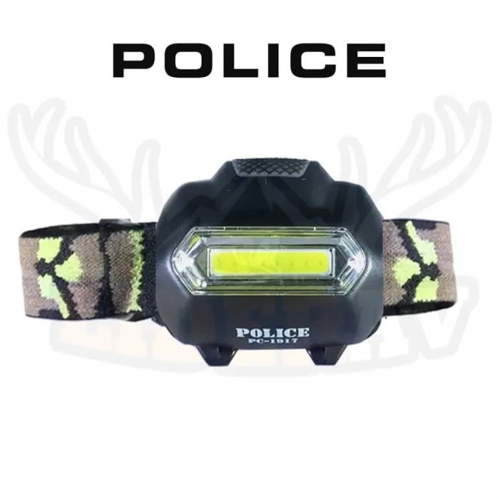 Police PC-1917 COB 3xAAA Pilli Led Kafa Feneri