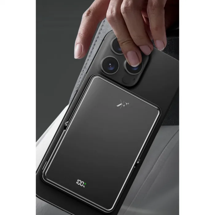 Pw580 5.000 Mah 20w Type-c 15w Kablosuz Şarj 3w Saat Şarj Ve 5w Kulaklık Şarj Destekli Pd Hızlı Şarj Magsafe Powerbank - Siyah