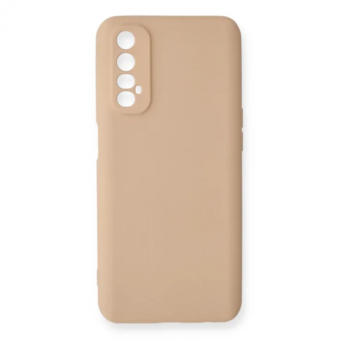 Realme 7 Kılıf Nano İçi Kadife Silikon - Pudra