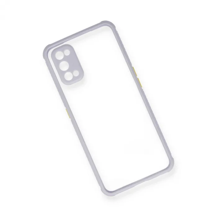 Realme 7 Pro Kılıf Miami Şeffaf Silikon - Lila