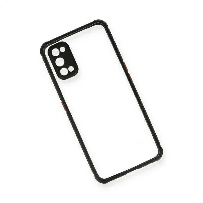 Realme 7 Pro Kılıf Miami Şeffaf Silikon - Siyah