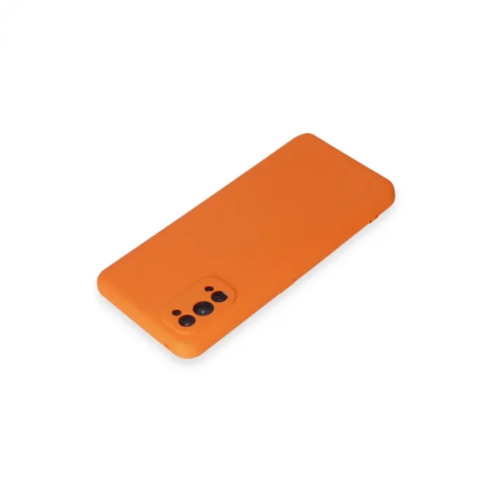 Realme 7 Pro Kılıf Nano İçi Kadife Silikon - Turuncu