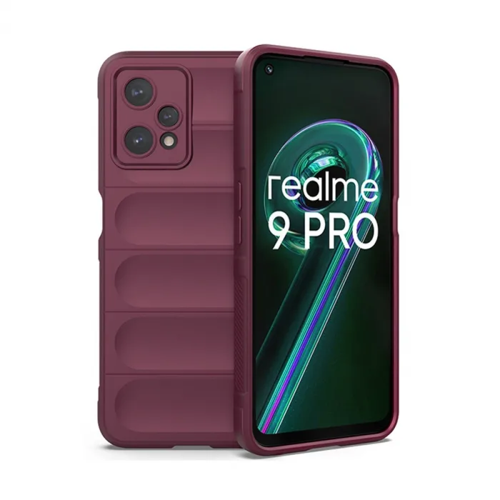 Realme 9 Pro 5g Kılıf Optimum Silikon - Bordo