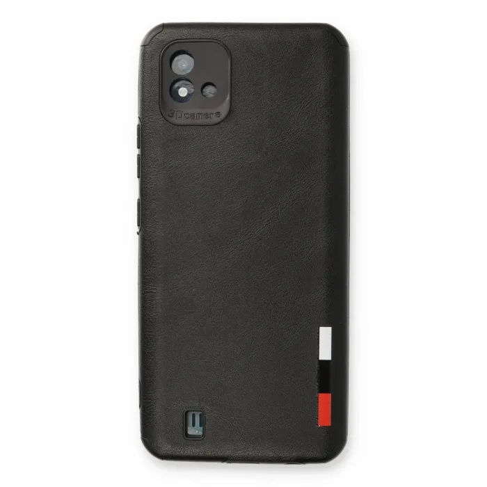 Realme C11 2021 Kılıf Loop Deri Silikon - Siyah