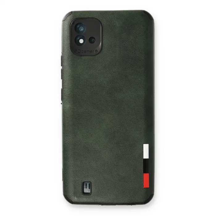 Realme C11 2021 Kılıf Loop Deri Silikon - Yeşil