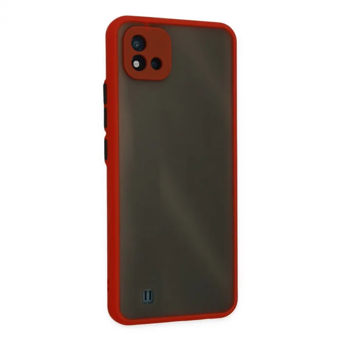 Realme C11 2021 Kılıf Montreal Silikon Kapak - Kırmızı