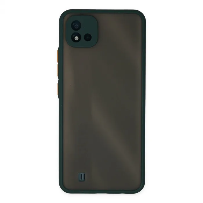 Realme C11 2021 Kılıf Montreal Silikon Kapak - Yeşil