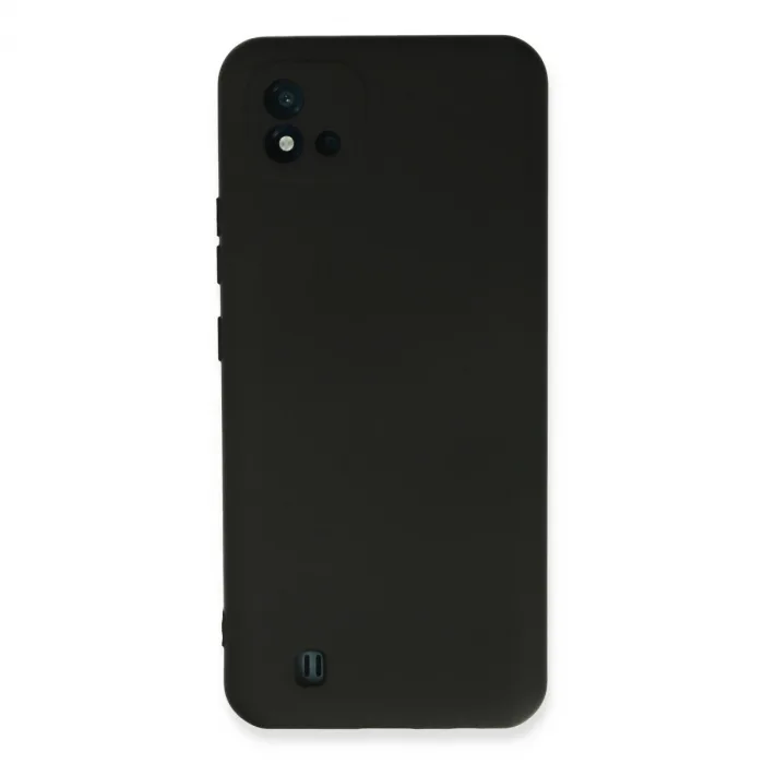 Realme C11 2021 Kılıf Nano İçi Kadife Silikon - Siyah