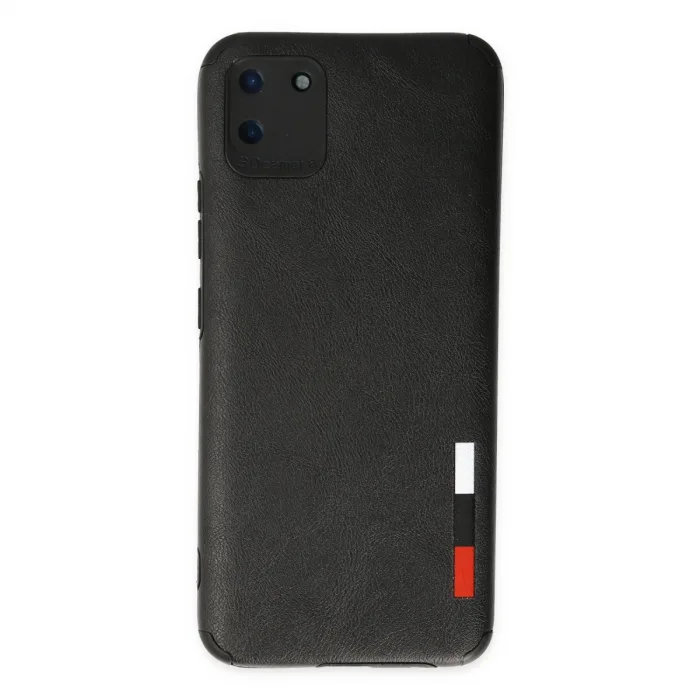 Realme C11 Kılıf Loop Deri Silikon - Siyah