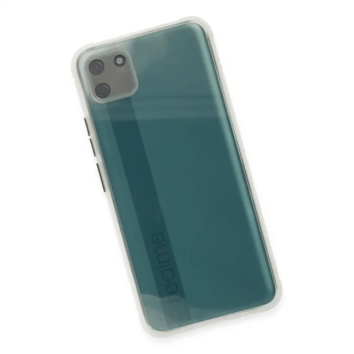 Realme C11 Kılıf Miami Şeffaf Silikon - Şeffaf