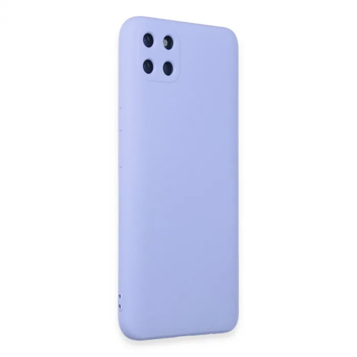 Realme C11 Kılıf Nano İçi Kadife Silikon - Lila