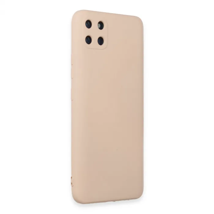 Realme C11 Kılıf Nano İçi Kadife Silikon - Pudra