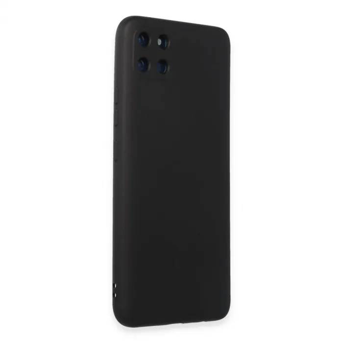 Realme C11 Kılıf Nano İçi Kadife Silikon - Siyah
