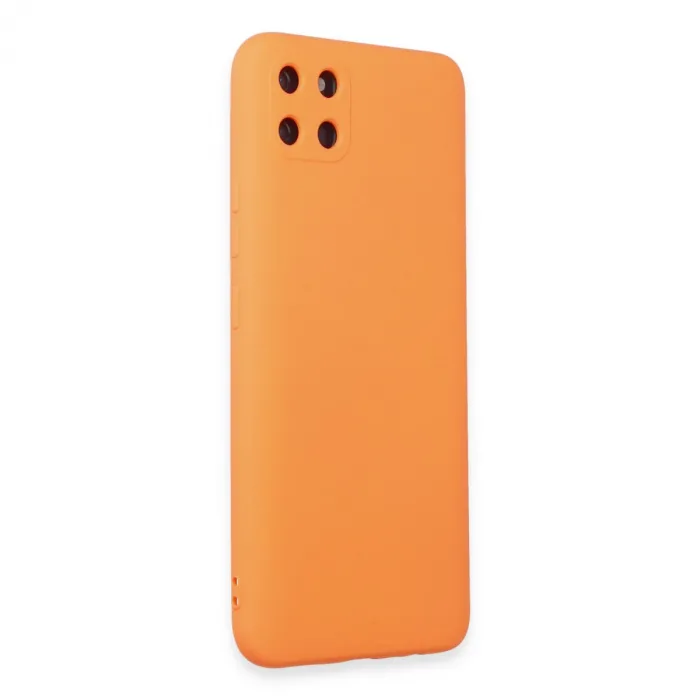 Realme C11 Kılıf Nano İçi Kadife Silikon - Turuncu
