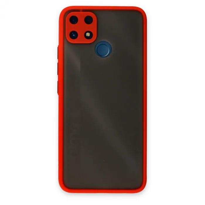 Realme C25 Kılıf Montreal Silikon Kapak - Kırmızı
