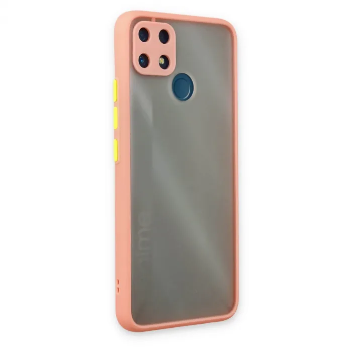 Realme C25 Kılıf Montreal Silikon Kapak - Pembe