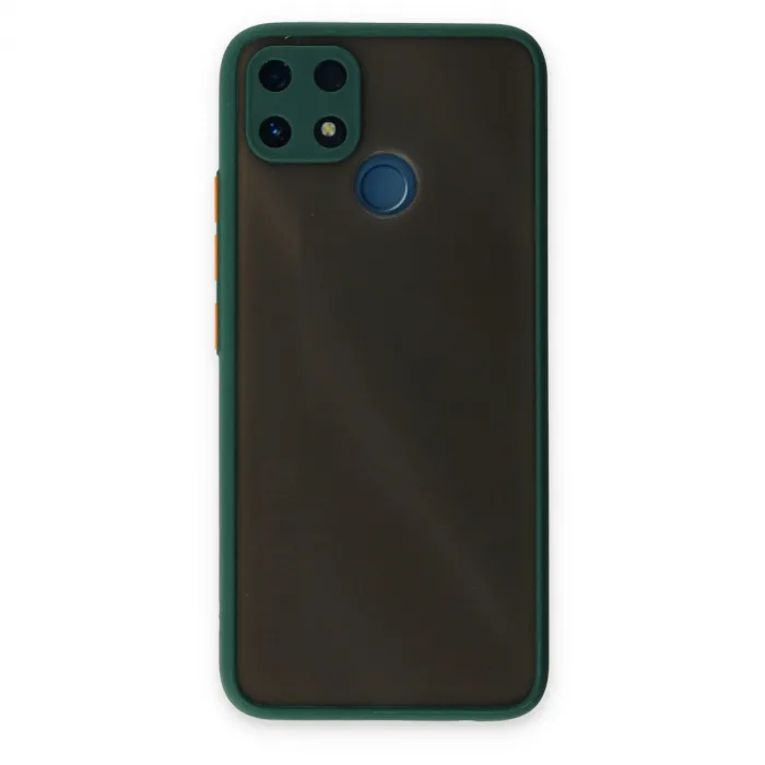 Realme C25 Kılıf Montreal Silikon Kapak - Yeşil