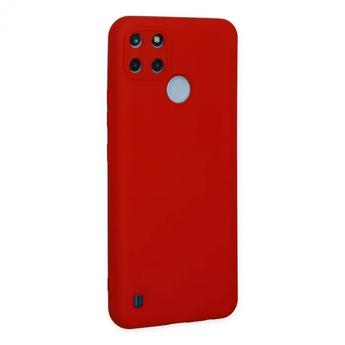 Realme C25y Kılıf Nano İçi Kadife Silikon - Kırmızı