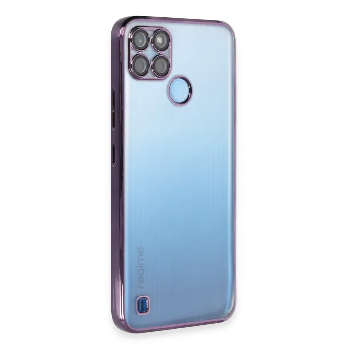 Realme C25y Kılıf Razer Lensli Silikon - Mor