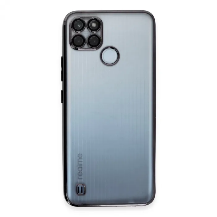 Realme C25y Kılıf Razer Lensli Silikon - Siyah