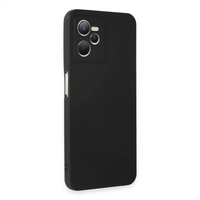 Realme C35 Kılıf First Silikon - Siyah