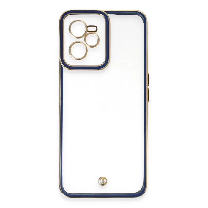 Realme C35 Kılıf Liva Lens Silikon - Mavi