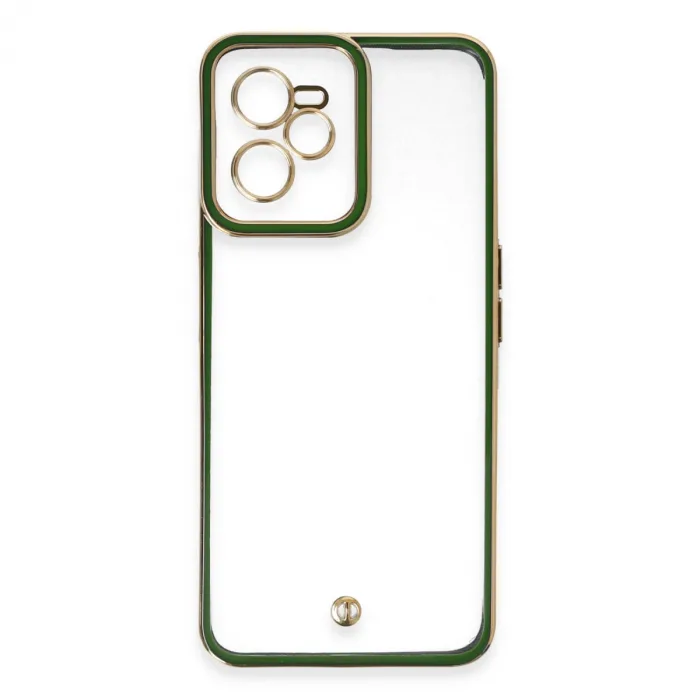 Realme C35 Kılıf Liva Lens Silikon - Yeşil