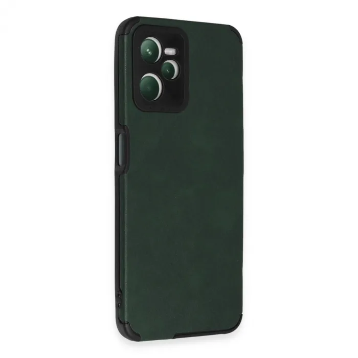 Realme C35 Kılıf Loop Deri Silikon - Yeşil