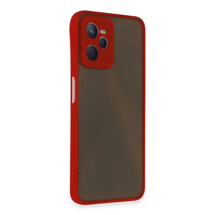 Realme C35 Kılıf Montreal Silikon Kapak - Kırmızı