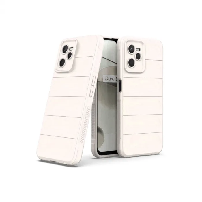 Realme C35 Kılıf Optimum Silikon - Krem
