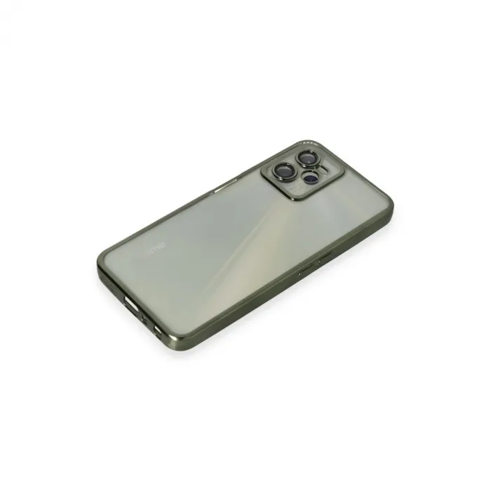 Realme C35 Kılıf Razer Lensli Silikon - Yeşil