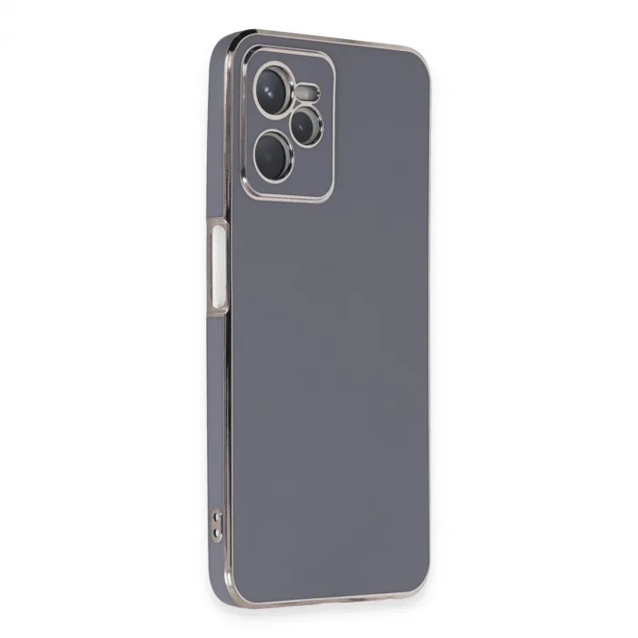 Realme C35 Kılıf Volet Silikon - Mavi