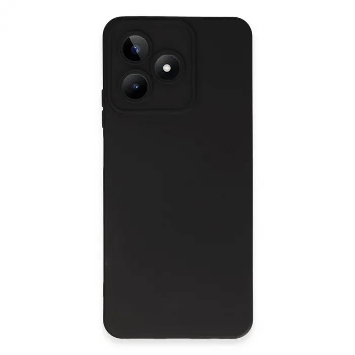 Realme C53 Kılıf Nano İçi Kadife Silikon - Siyah