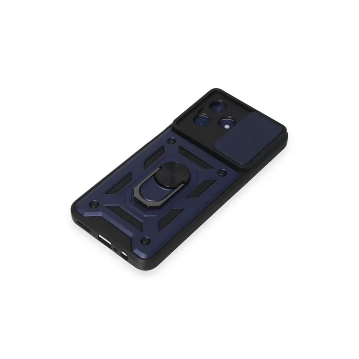 Realme C53 Kılıf Pars Lens Yüzüklü Silikon - Lacivert