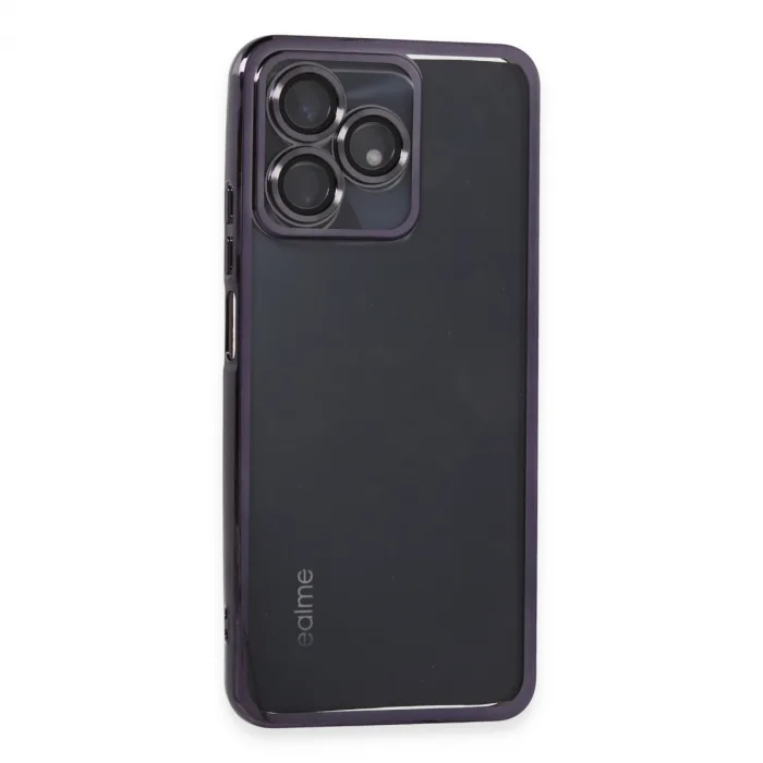 Realme C53 Kılıf Razer Lensli Silikon - Mor