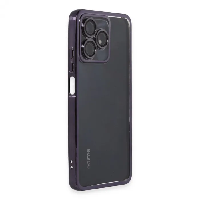 Realme C53 Kılıf Razer Lensli Silikon - Mor