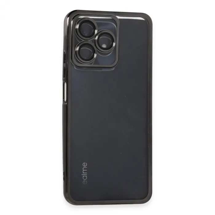 Realme C53 Kılıf Razer Lensli Silikon - Siyah