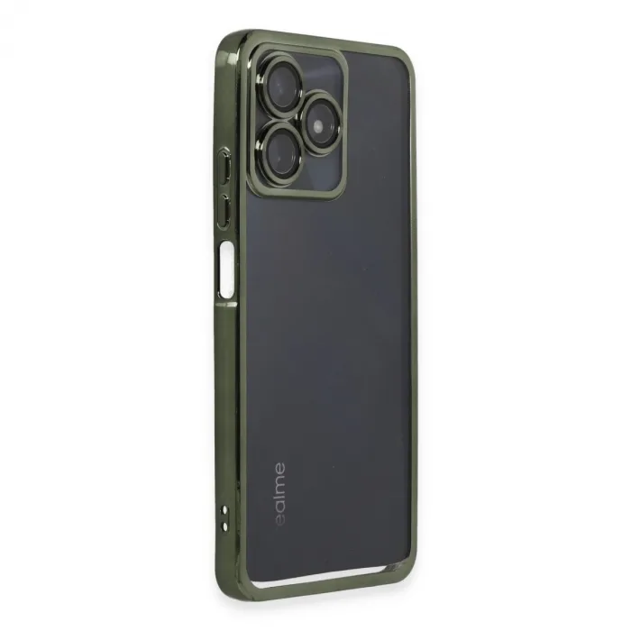 Realme C53 Kılıf Razer Lensli Silikon - Yeşil
