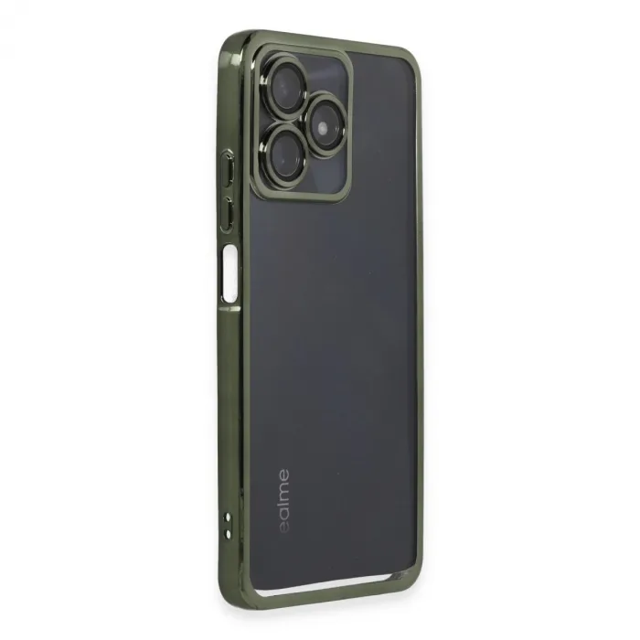 Realme C53 Kılıf Razer Lensli Silikon - Yeşil