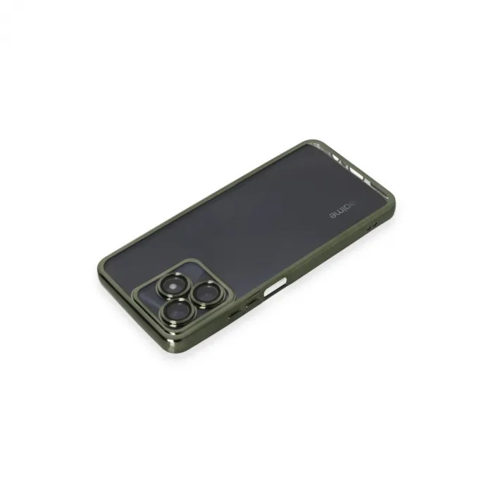 Realme C53 Kılıf Razer Lensli Silikon - Yeşil