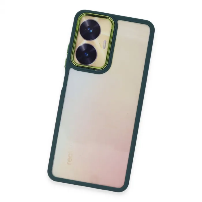 Realme C55 Kılıf Dora Kapak - Haki Yeşil